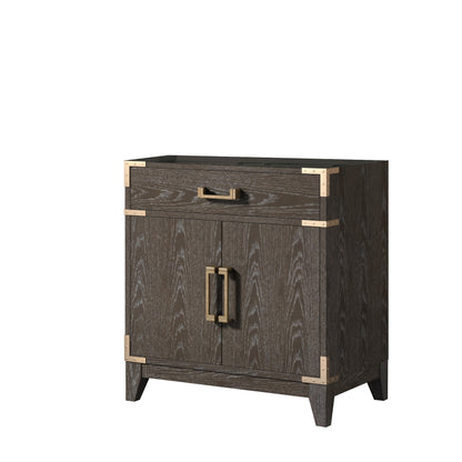 Lexora Laurel 30 in. Brown Oak Single Sink Bath Vanity