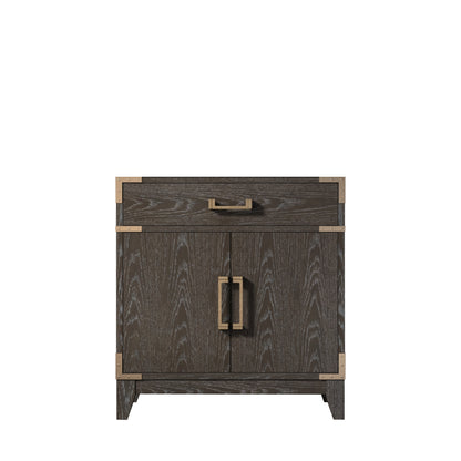 Lexora Laurel 30 in. Brown Oak Single Sink Bath Vanity