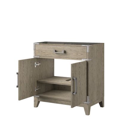 Lexora Laurel 30 in. Grey Oak Single Sink Bath Vanity