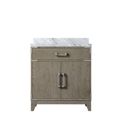Lexora Laurel 30 in. Grey Oak Single Sink Bath Vanity