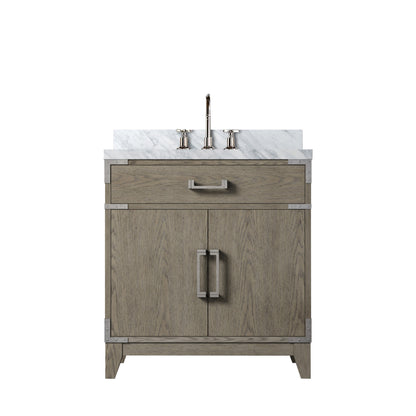 Lexora Laurel 30 in. Grey Oak Single Sink Bath Vanity