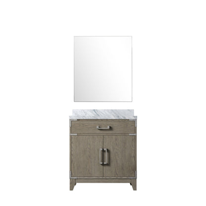Lexora Laurel 30 in. Grey Oak Single Sink Bath Vanity