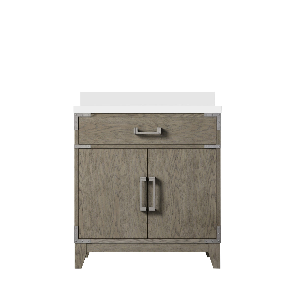 Lexora Laurel 30 in. Grey Oak Single Sink Bath Vanity