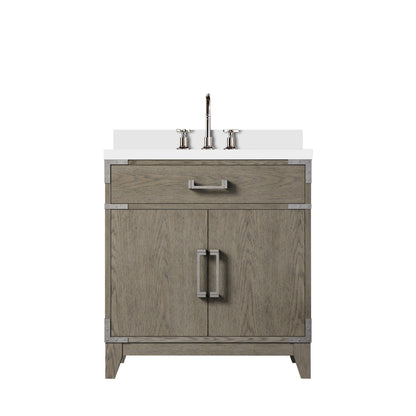 Lexora Laurel 30 in. Grey Oak Single Sink Bath Vanity