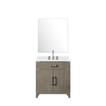 Lexora Laurel 30 in. Grey Oak Single Sink Bath Vanity