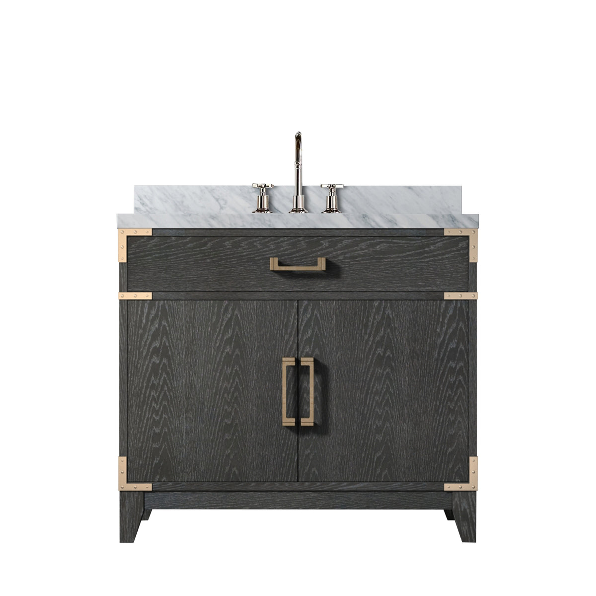 Lexora Laurel 36 in. Black Oak Single Sink Bath Vanity
