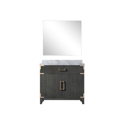 Lexora Laurel 36 in. Black Oak Single Sink Bath Vanity