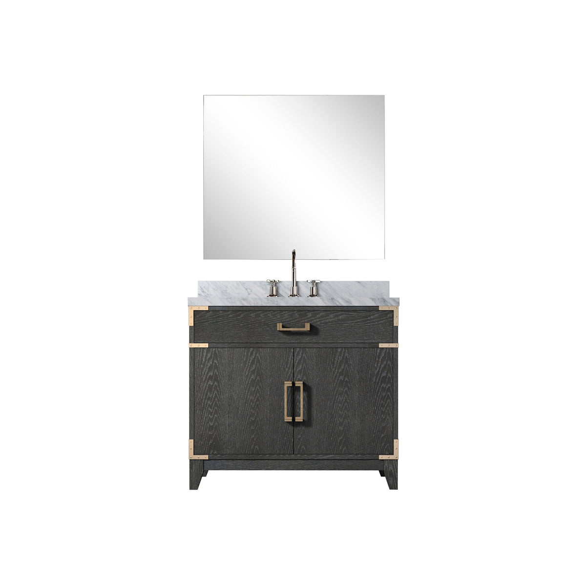 Lexora Laurel 36 in. Black Oak Single Sink Bath Vanity