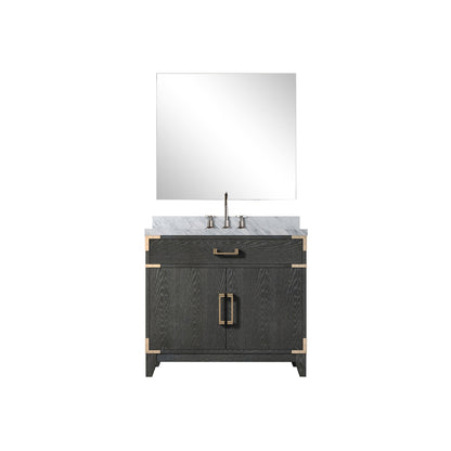 Lexora Laurel 36 in. Black Oak Single Sink Bath Vanity