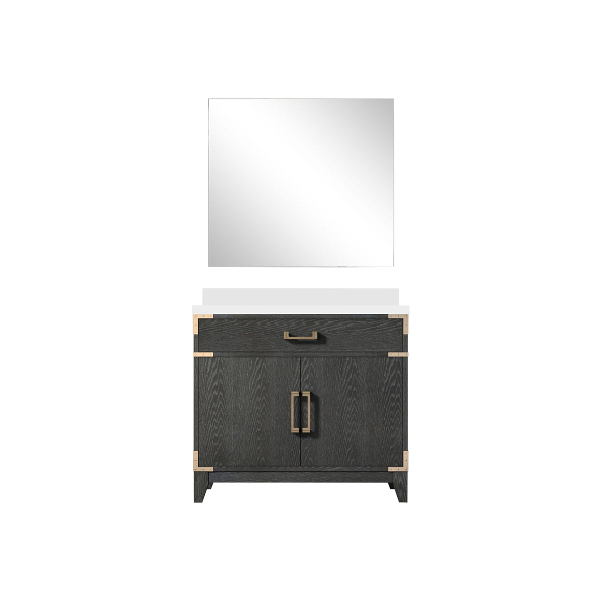 Lexora Laurel 36 in. Black Oak Single Sink Bath Vanity