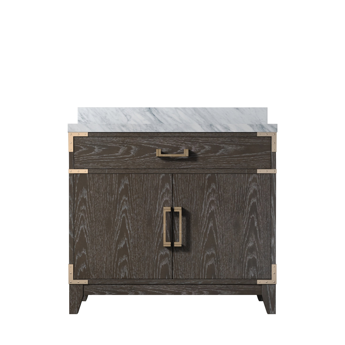 Lexora Laurel 36 in. Brown Oak Single Sink Bath Vanity