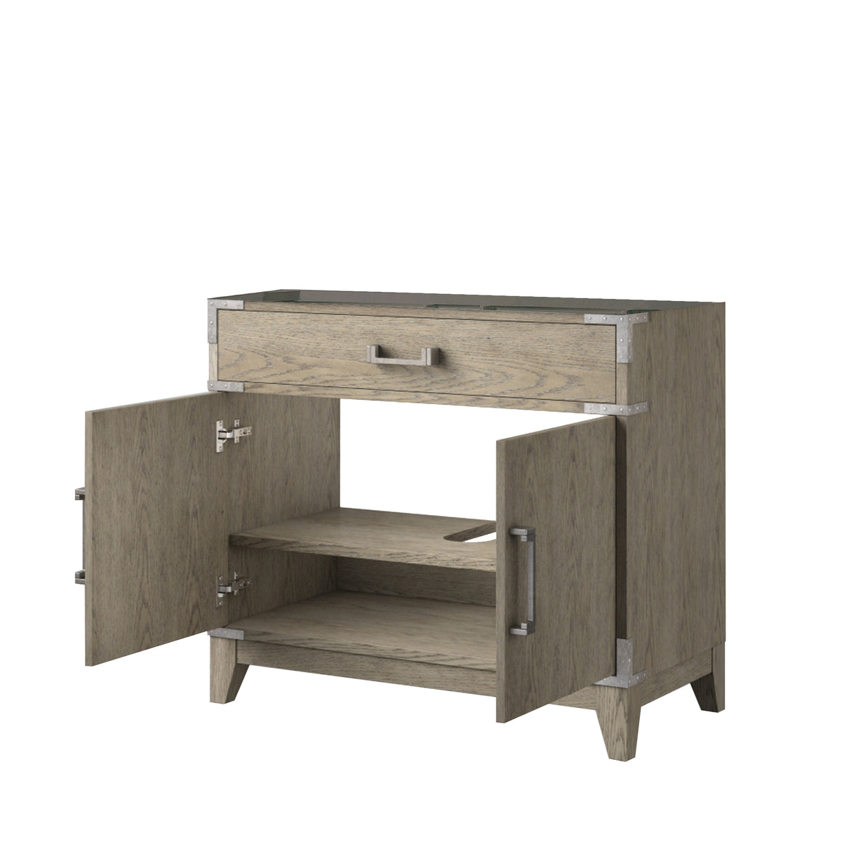 Lexora Laurel 36 in. Grey Oak Single Sink Bath Vanity