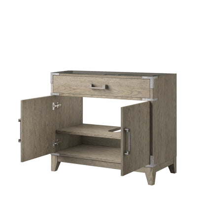 Lexora Laurel 36 in. Grey Oak Single Sink Bath Vanity