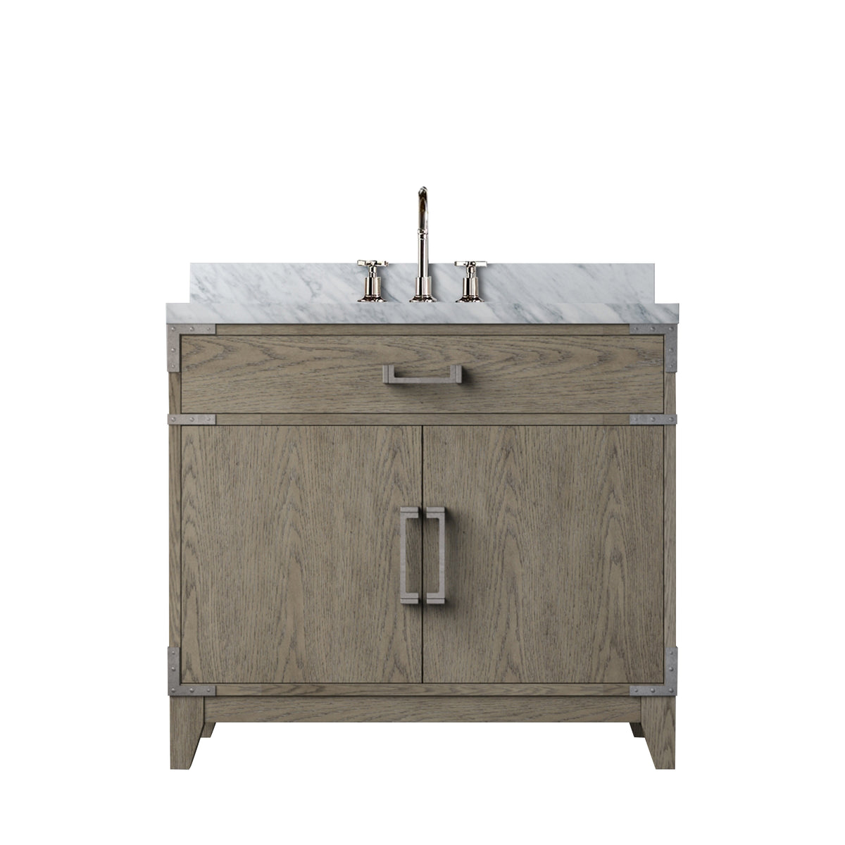 Lexora Laurel 36 in. Grey Oak Single Sink Bath Vanity