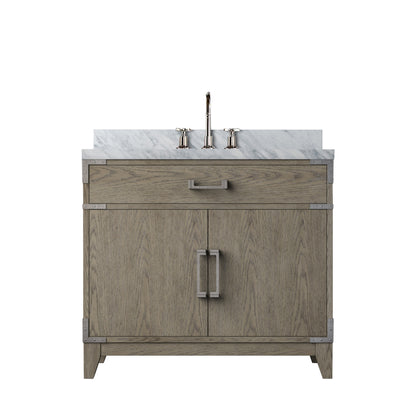 Lexora Laurel 36 in. Grey Oak Single Sink Bath Vanity