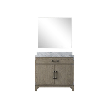Lexora Laurel 36 in. Grey Oak Single Sink Bath Vanity