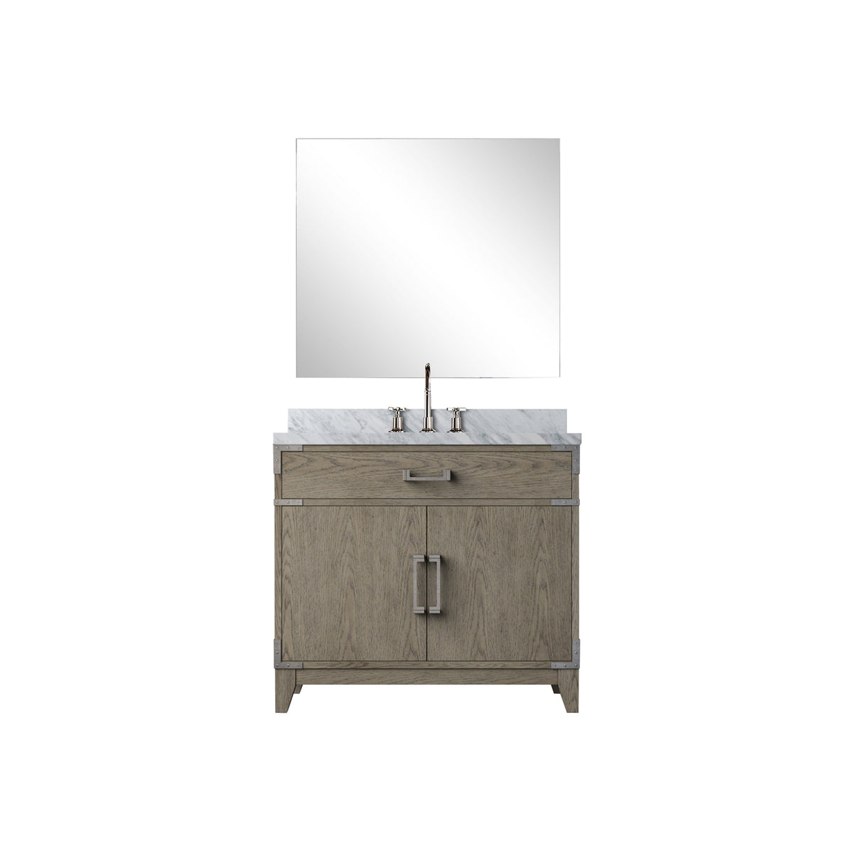 Lexora Laurel 36 in. Grey Oak Single Sink Bath Vanity