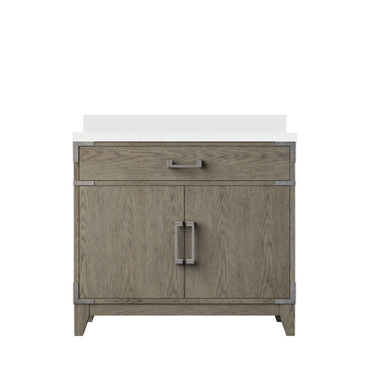 Lexora Laurel 36 in. Grey Oak Single Sink Bath Vanity