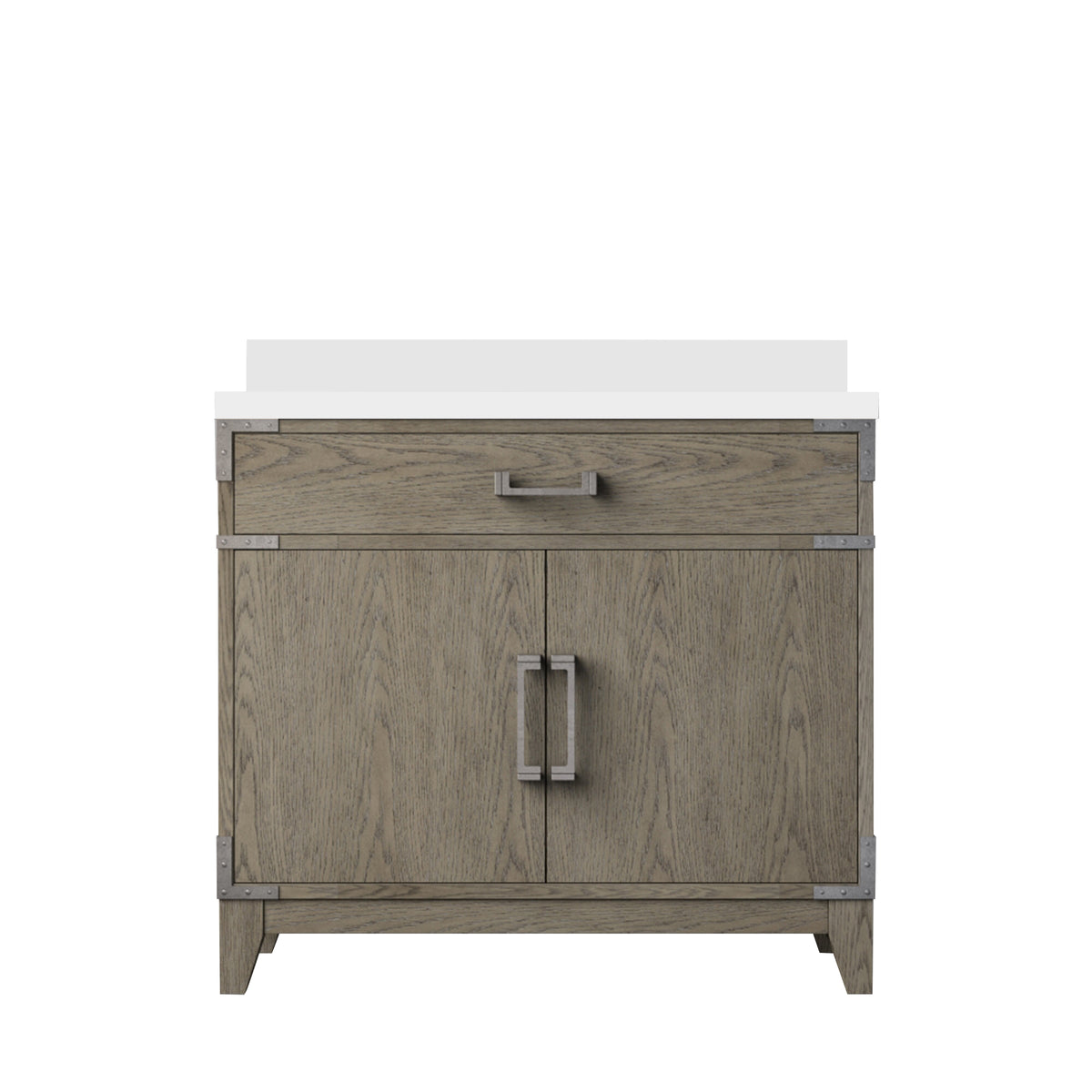 Lexora Laurel 36 in. Grey Oak Single Sink Bath Vanity