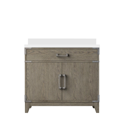 Lexora Laurel 36 in. Grey Oak Single Sink Bath Vanity