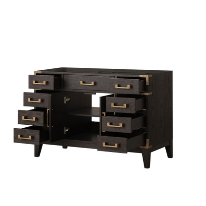 Lexora Laurel 48 in. Brown Oak Single Sink Bath Vanity