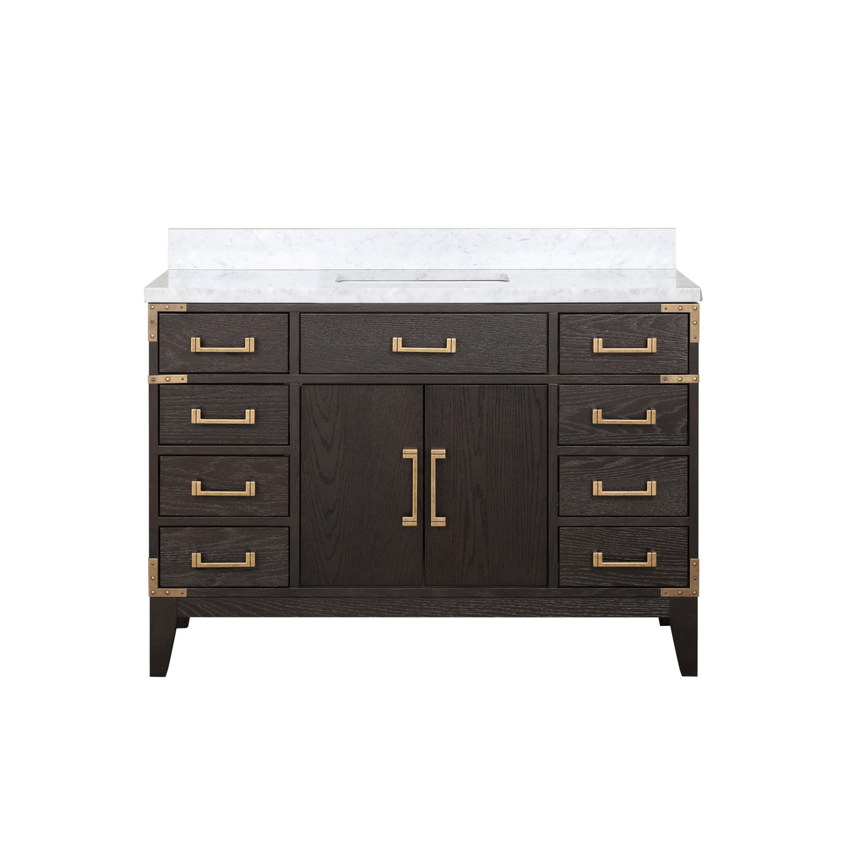 Lexora Laurel 48 in. Brown Oak Single Sink Bath Vanity