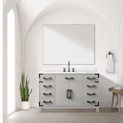 Lexora Laurel 48 in. White Oak Single Sink Bath Vanity
