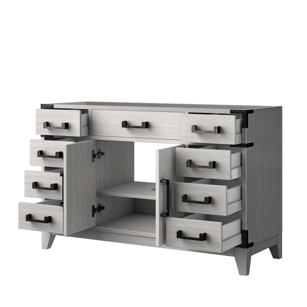 Lexora Laurel 48 in. White Oak Single Sink Bath Vanity