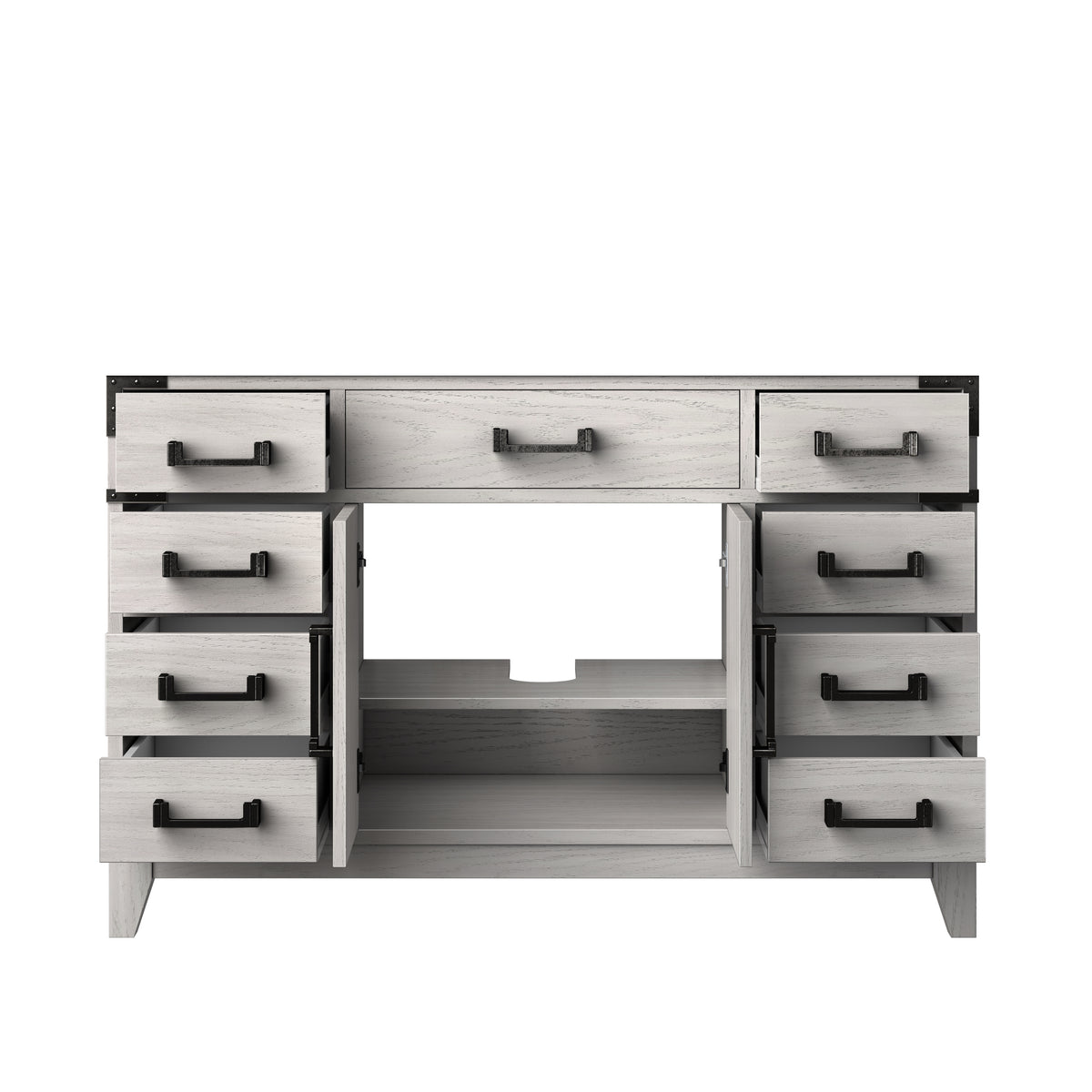 Lexora Laurel 48 in. White Oak Single Sink Bath Vanity