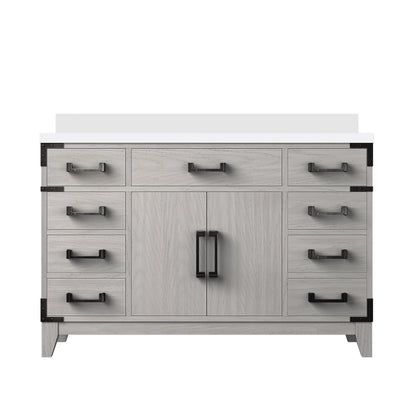 Lexora Laurel 48 in. White Oak Single Sink Bath Vanity