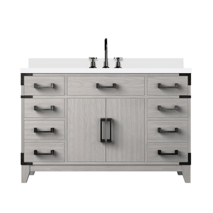 Lexora Laurel 48 in. White Oak Single Sink Bath Vanity