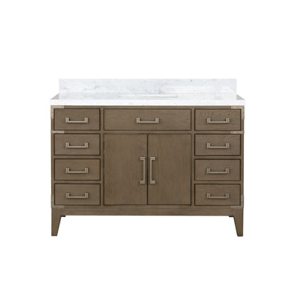 Lexora Laurel 48 in. Grey Oak Single Sink Bath Vanity