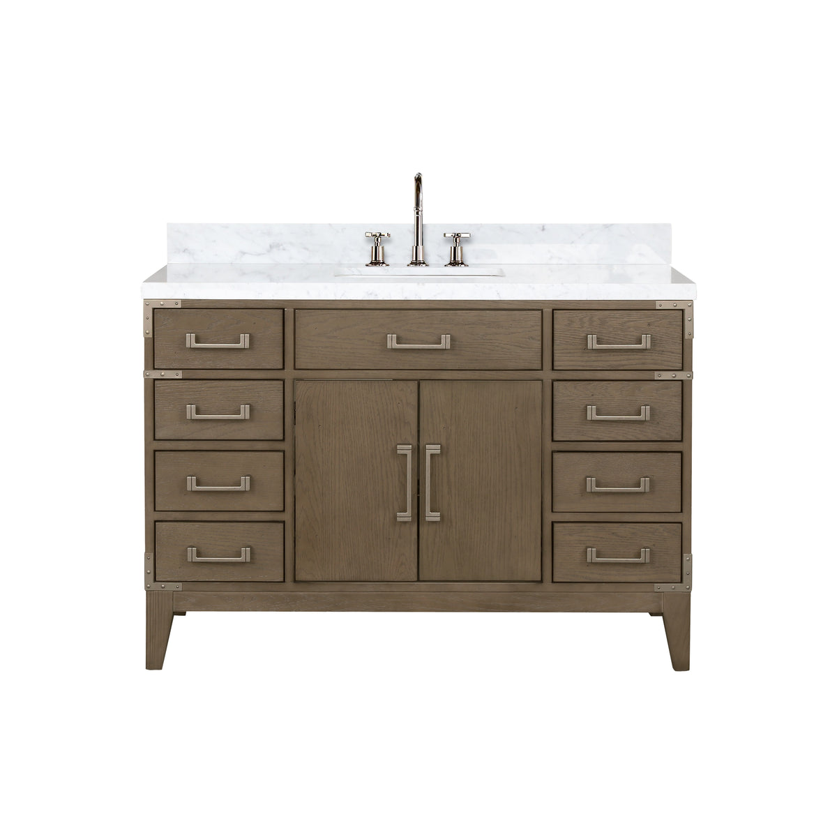 Lexora Laurel 48 in. Grey Oak Single Sink Bath Vanity