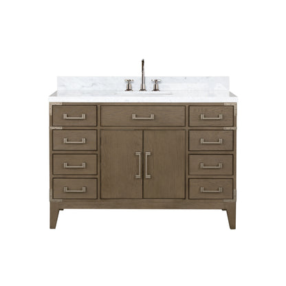 Lexora Laurel 48 in. Grey Oak Single Sink Bath Vanity