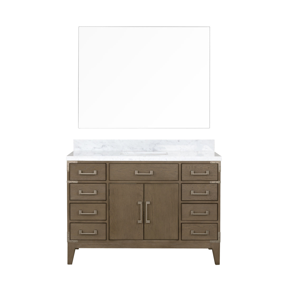 Lexora Laurel 48 in. Grey Oak Single Sink Bath Vanity