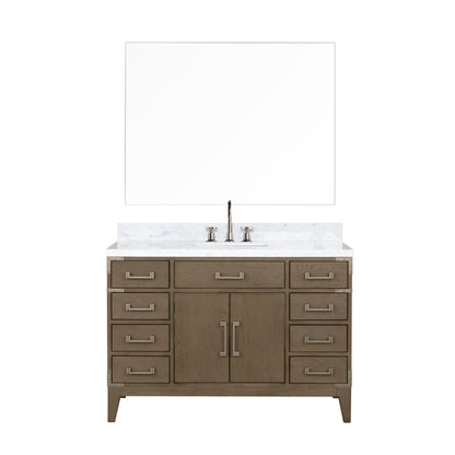Lexora Laurel 48 in. Grey Oak Single Sink Bath Vanity