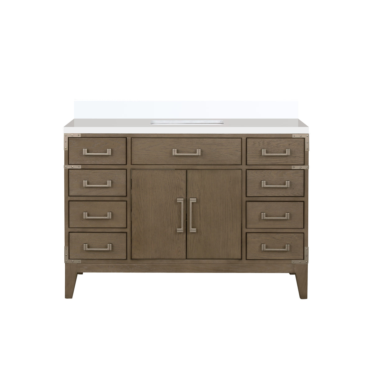 Lexora Laurel 48 in. Grey Oak Single Sink Bath Vanity