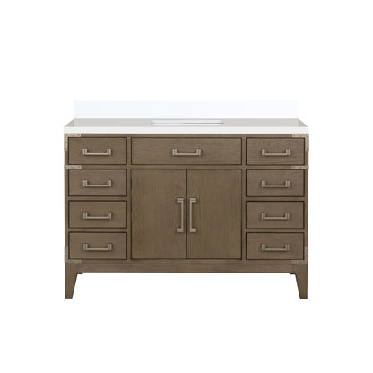Lexora Laurel 48 in. Grey Oak Single Sink Bath Vanity