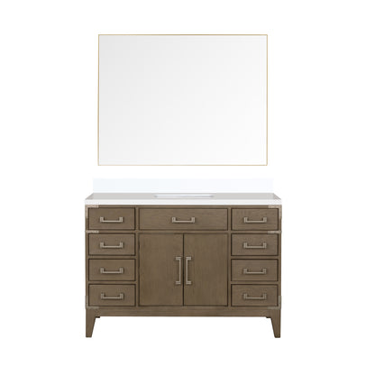 Lexora Laurel 48 in. Grey Oak Single Sink Bath Vanity