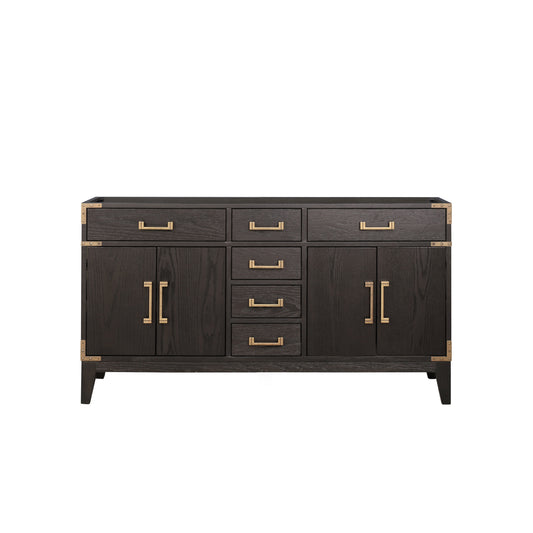 Lexora Laurel 60 in. Brown Oak Double Sink Bath Vanity