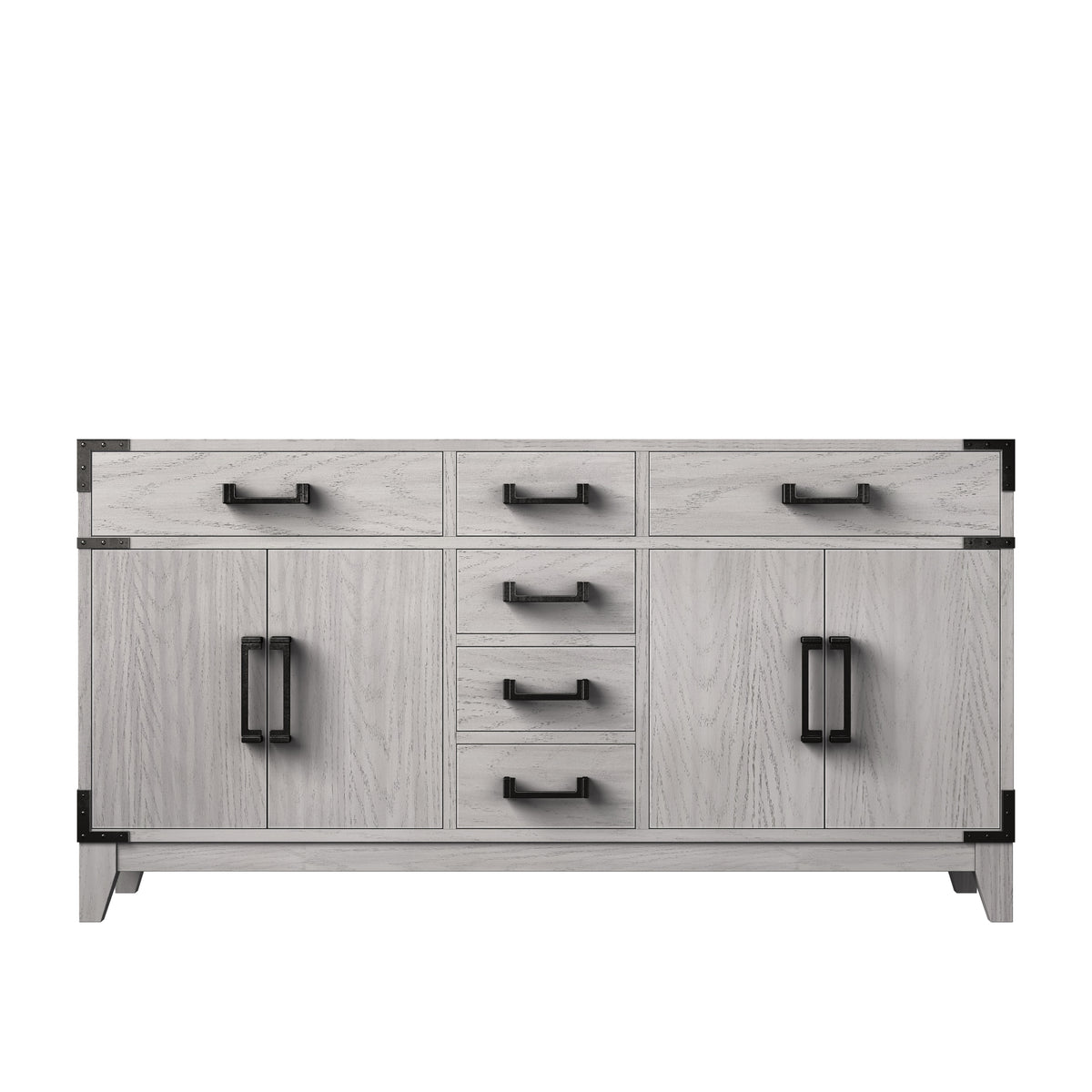 Lexora Laurel 60 in. White Oak Double Sink Bath Vanity