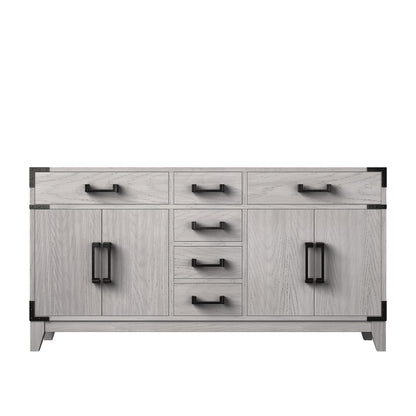 Lexora Laurel 60 in. White Oak Double Sink Bath Vanity