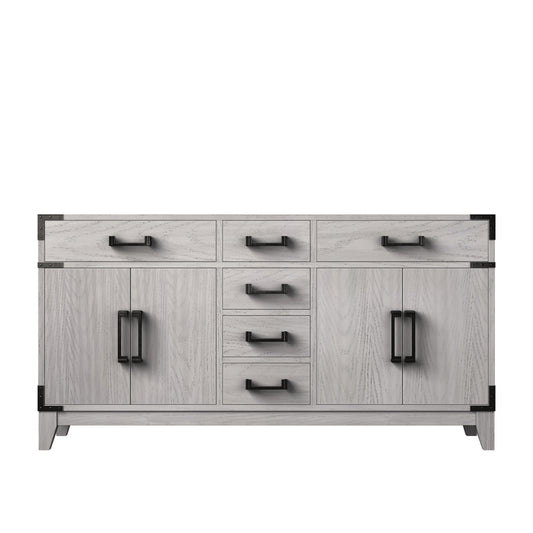Lexora Laurel 60 in. White Oak Double Sink Bath Vanity