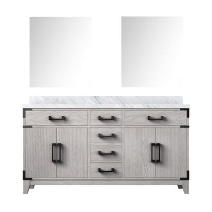 Lexora Laurel 60 in. White Oak Double Sink Bath Vanity