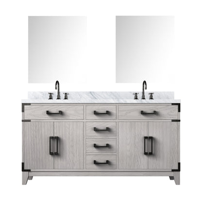 Lexora Laurel 60 in. White Oak Double Sink Bath Vanity
