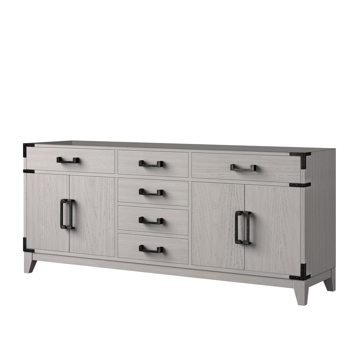Lexora Laurel 72 in. White Oak Double Sink Bath Vanity