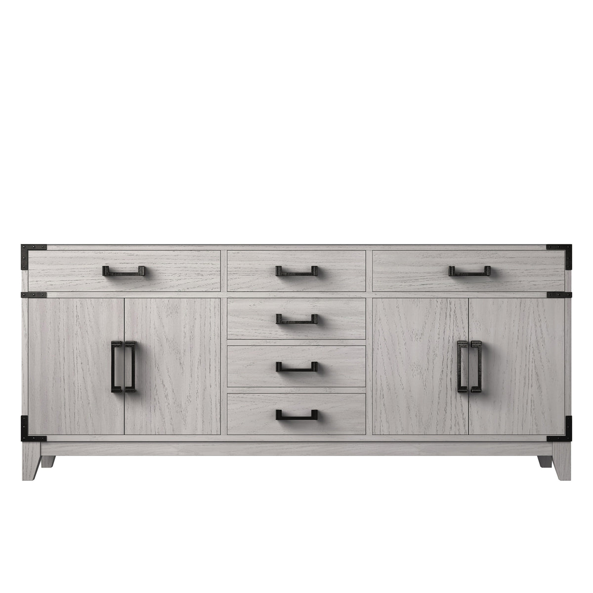 Lexora Laurel 72 in. White Oak Double Sink Bath Vanity