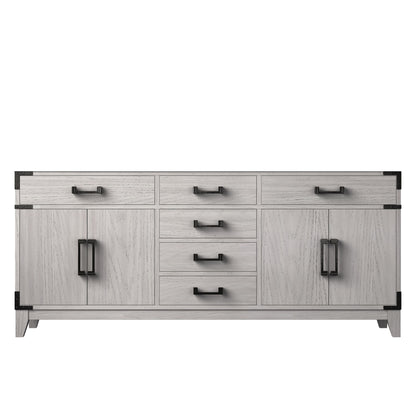 Lexora Laurel 72 in. White Oak Double Sink Bath Vanity