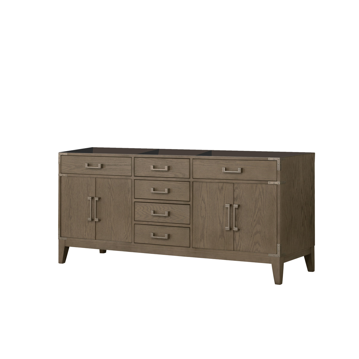Lexora Laurel 72 in. Grey Oak Double Sink Bath Vanity