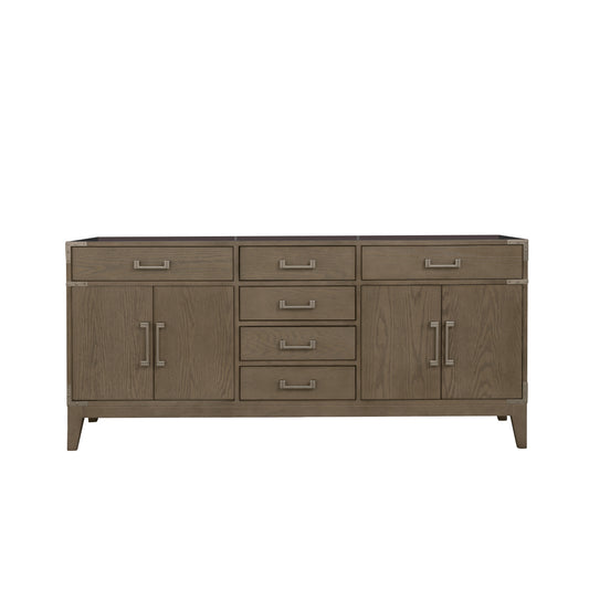 Lexora Laurel 72 in. Grey Oak Double Sink Bath Vanity